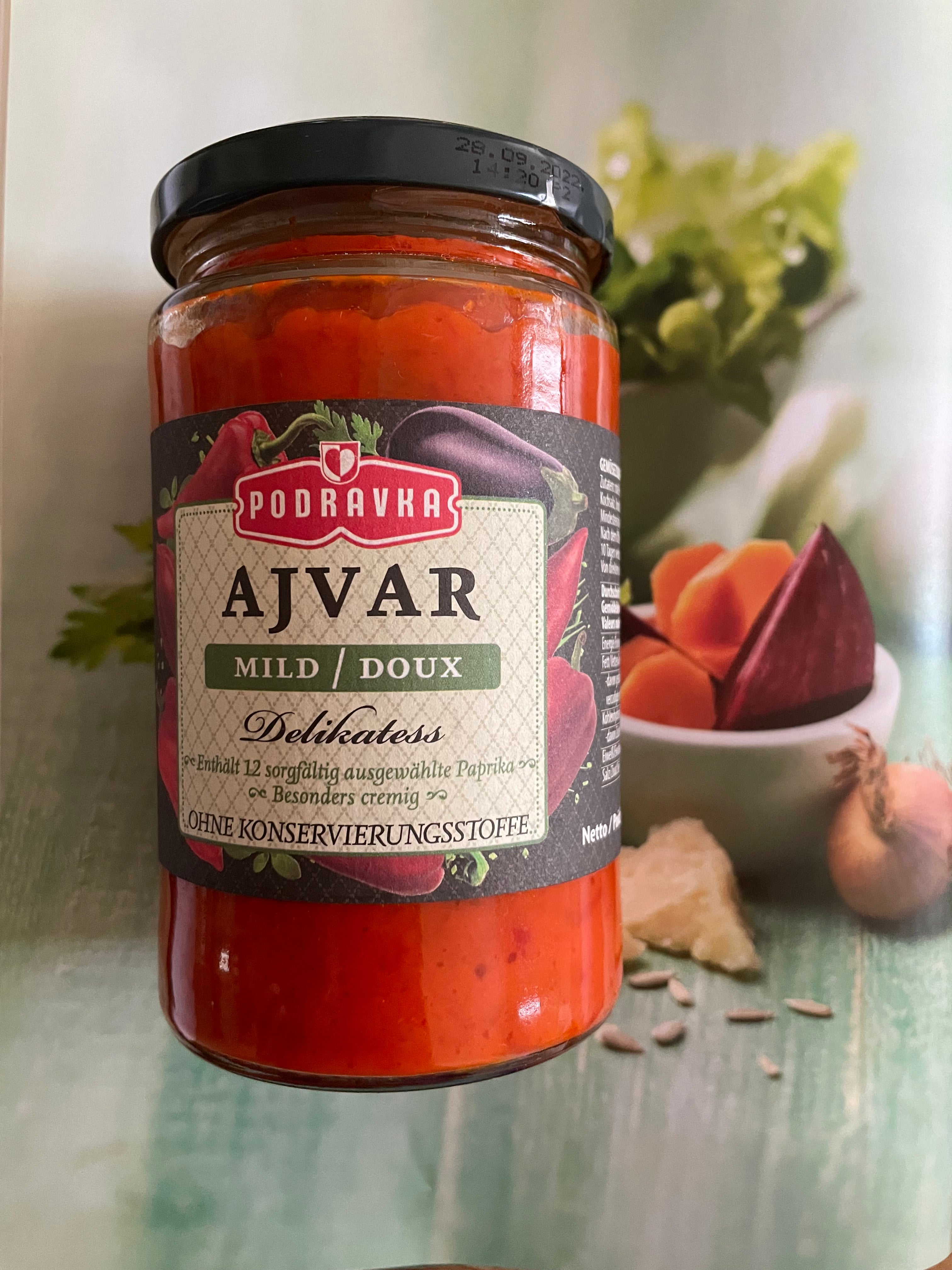 AJVAR  MILD  GEMÜSEMISCHUNG:   PASTEURISIERT  (Podravka)