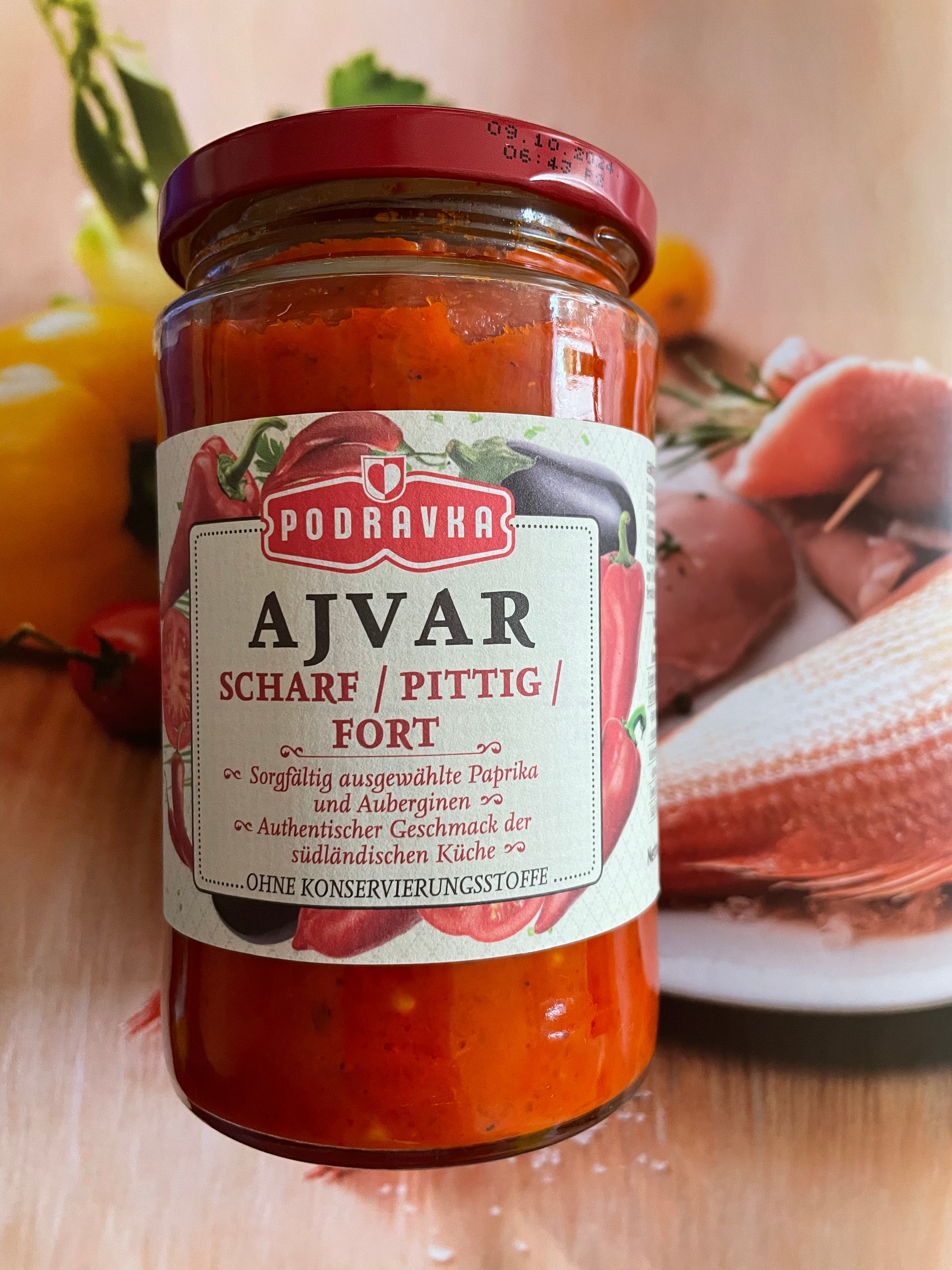 AJVAR  SCHARF GEMÜSEMISCHUNG PASTEURISIERT  (Podravka)